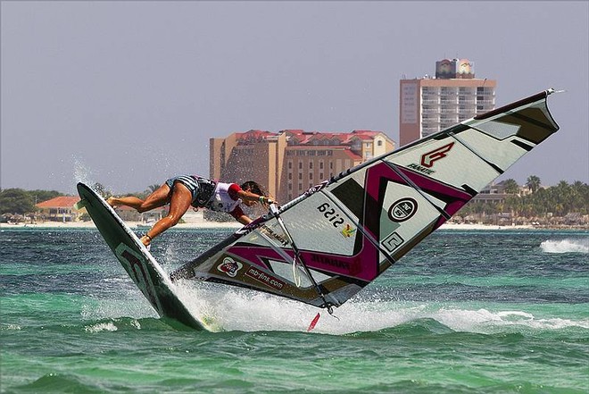 Treboux makes her move - Aruba Hi Winds Grand Slam 2011 © PWA World Tour http://www.pwaworldtour.com